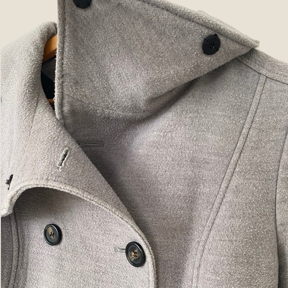 H&m Gray Pea Coat - Picture 4 of 8